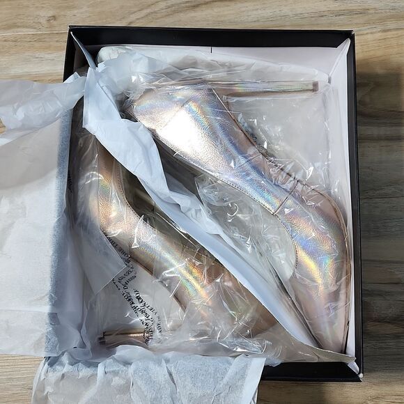 🔸️NIB Nine West Rose Gold Tatiana 3 High Heel Pumps Size 8.5 - Picture 11 of 12